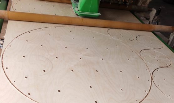 cnc machining in progress